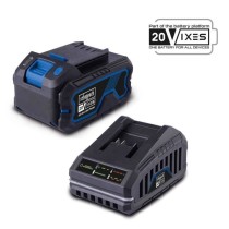 Pack batterie 4Ah + chargeur 4,5A - SCHEPPACH - 20V IXES - SBSK4.0 - Batterie et chargeur universels pour toute la gamme 20V IXE