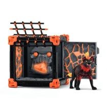 BattleCave Hyene de Lave, Extension de l'arene, SCHLEICH 42674 Eldrador Creatures, des 7 ans