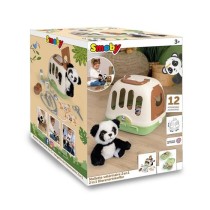 Smoby - Mallette vétérinaire - 1 peluche panda et de nombreux accessoires - Produit 2 en 1 : Cage de transport