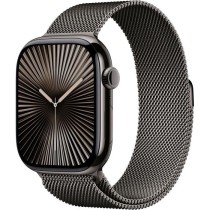 Apple Watch Series 10 GPS + Cellular - 46mm - Boîtier Slate Titanium - Bracelet Slate Milanese Loop - S/M