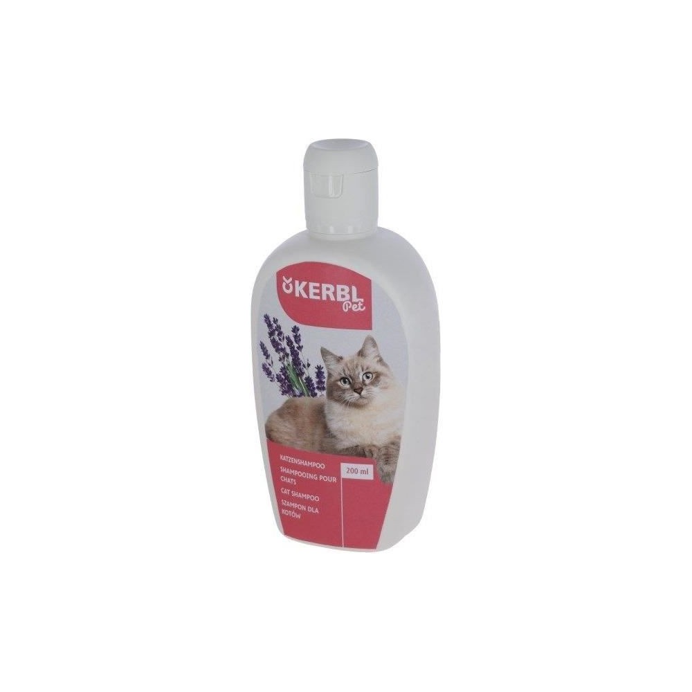 Shampoing pour chats - KERBL - 200 ml - Lavande - Mangue - Eclat et douceur