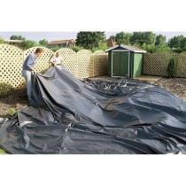 Ubbink Bâche d'étang PVC 6x5 m Noir 401397