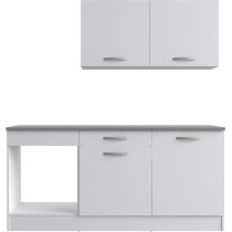 Cuisine complete OSLO - L 180cm - Blanc Mat - Plan de travail inclus