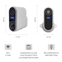 Caméra de surveillance extérieure sans fil avec panneau solaire Konyks Camini Air 2 Solar