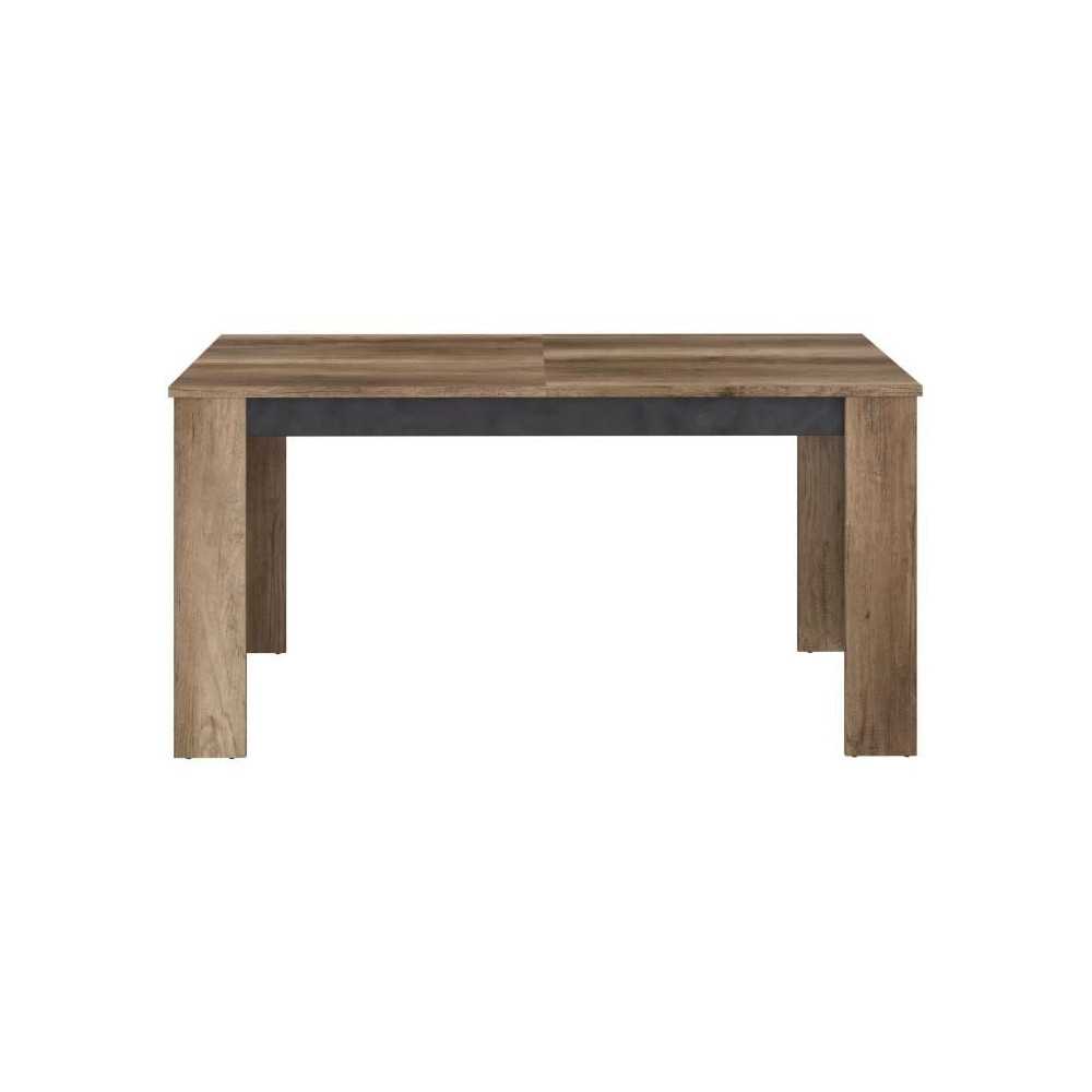 Table a manger extensible - STEIN - Rectangulaire - Chene et steam Bla