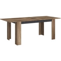 Table a manger extensible - STEIN - Rectangulaire - Chene et steam Bla