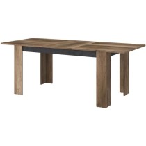 Table a manger extensible - STEIN - Rectangulaire - Chene et steam Bla