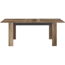 Table a manger extensible - STEIN - Rectangulaire - Chene et steam Bla