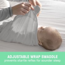 INGENUITY Original Swaddle, Gigoteuse d'emmaillotage, 0-3 mois, sécur