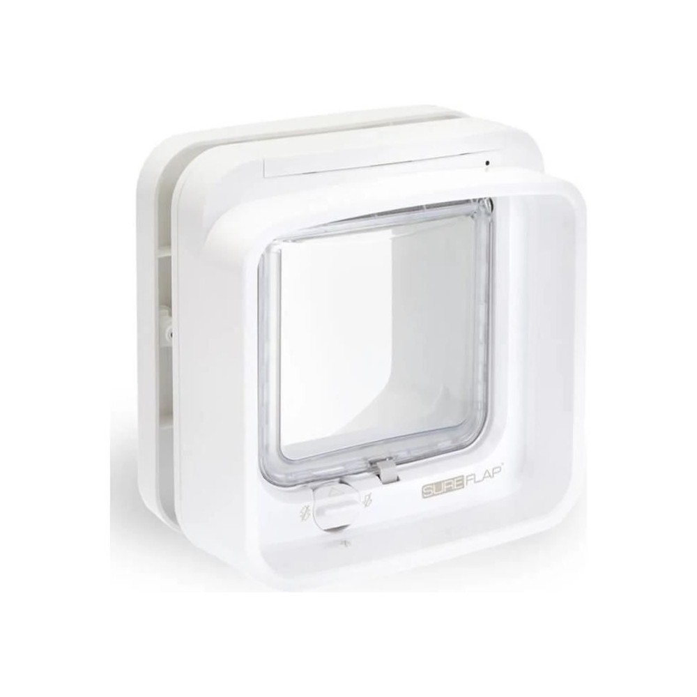 SUREFLAP Chatiere a puce électronique DualScan - Blanc - 142 mm x 120