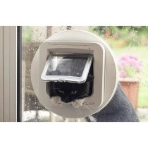 SUREFLAP Chatiere a puce électronique DualScan - Blanc - 142 mm x 120