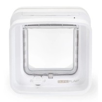 SUREFLAP Chatiere a puce électronique DualScan - Blanc - 142 mm x 120