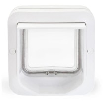 SUREFLAP Chatiere a puce électronique DualScan - Blanc - 142 mm x 120