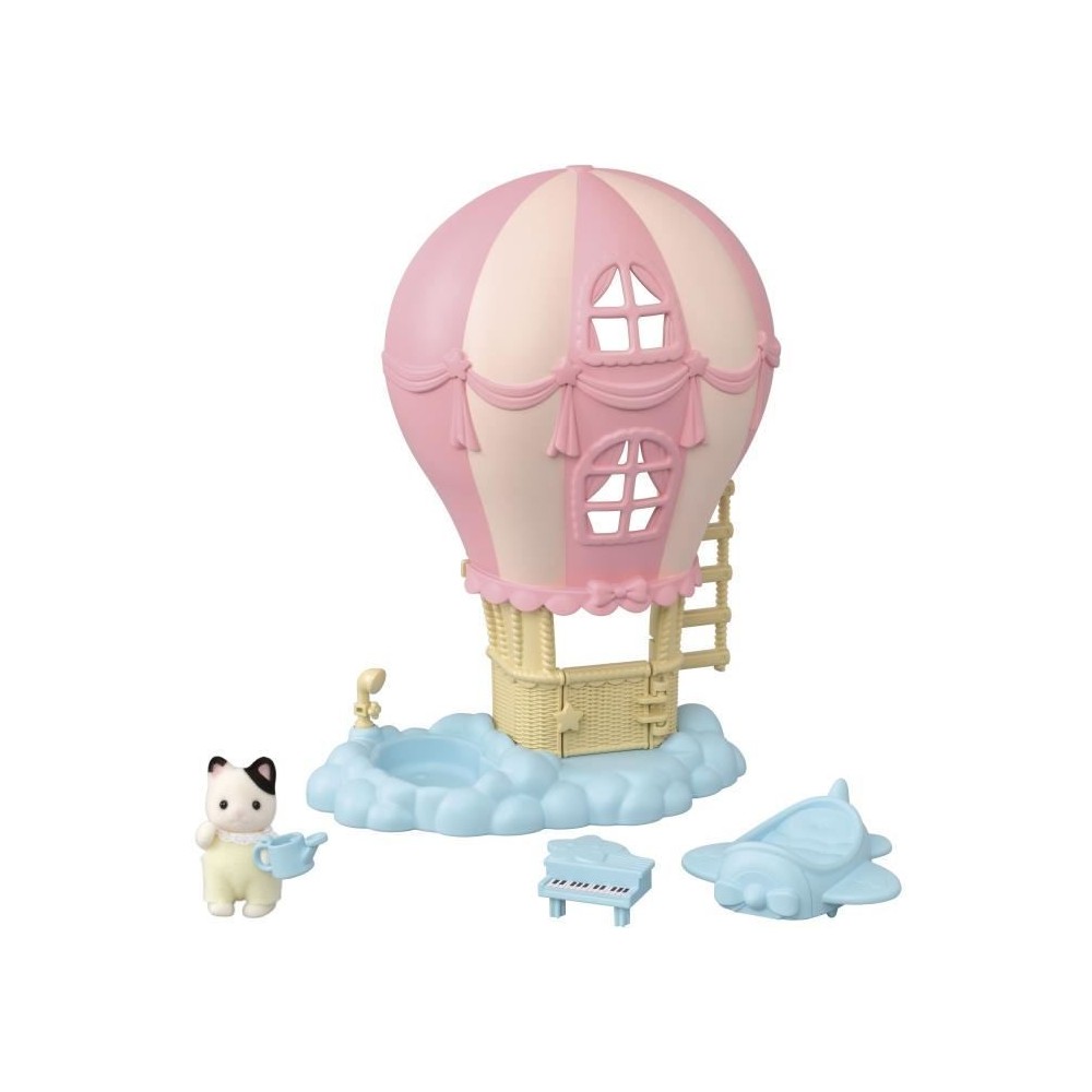 Mini-univers - SYLVANIAN FAMILIES - La montgolfiere des bébés - Rose