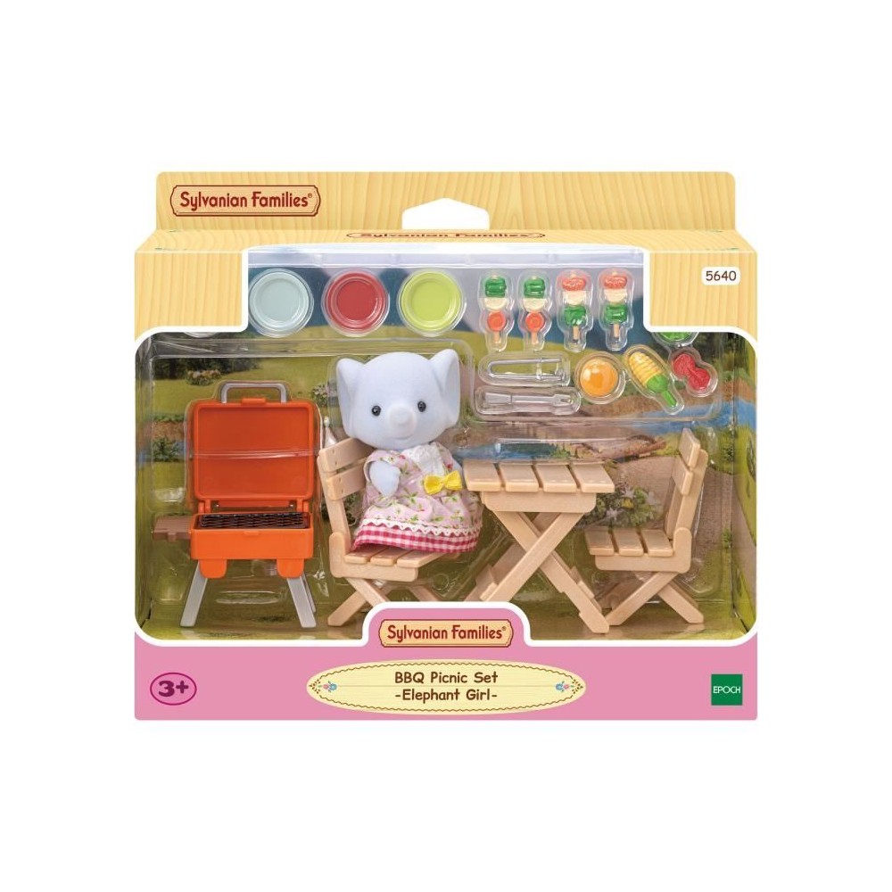 Figurine miniature - SYLVANIAN FAMILIES - La fille éléphant et son s