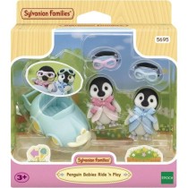 Poupée - SYLVANIAN FAMILIES - Les jumeaux Pingouin - Voiture et lunet