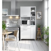 Buffet de cuisine - Blanc brillant - Contemporain - 3 portes - ECO - L