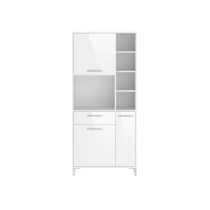 Buffet de cuisine - Blanc brillant - Contemporain - 3 portes - ECO - L