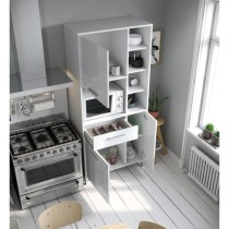 Buffet de cuisine - Blanc brillant - Contemporain - 3 portes - ECO - L