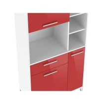 Buffet de cuisine ECO L 80 cm - Rouge brillant