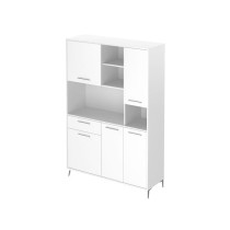 Buffet de cuisine - Blanc brillant - Contemporain - 5 portes - ECO - L