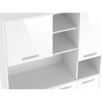 Buffet de cuisine - Blanc brillant - Contemporain - 5 portes - ECO - L