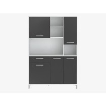 Buffet de cuisine - Gris mat - Style contemporain - 5 portes - ECO - L