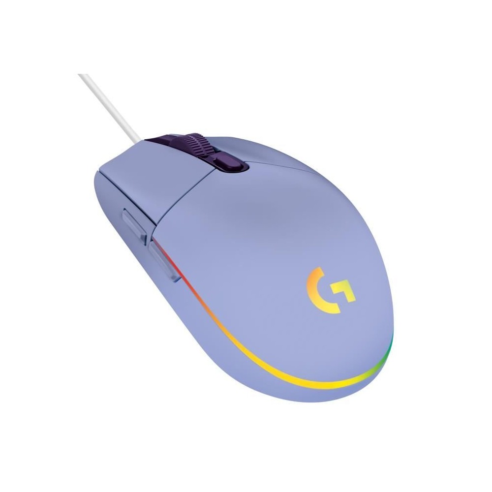 Souris gamer - Filaire - LOGITECH G - G203 - LIGHTSYNC - RGB - USB - Lilas