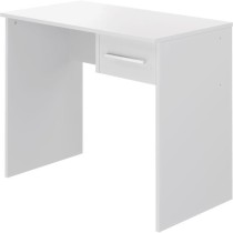 Bureau petit tiroir - Mélaminé blanc - 90 x 50 x 74 cm