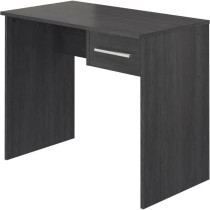 Bureau petit tiroir - Mélaminé gris cendré - 90 x 50 x 74 cm