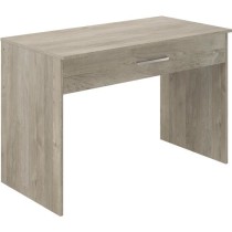 Bureau grand tiroir - Mélaminé chene - 110 x 56 x 81,5 cm