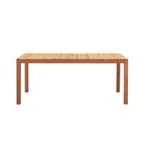 Table de jardin 6-8 personnes - 180 x 90 x H.74 cm - En bois d'acacia