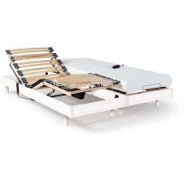 Ensemble relaxation matelas + sommiers électriques 2x80x200 - Mousse