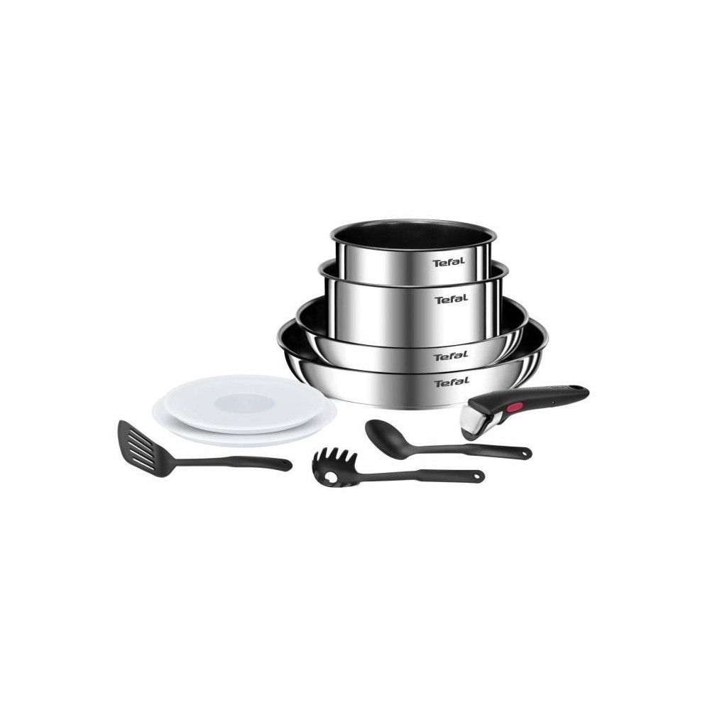 TEFAL INGENIO Emotion Batterie de cuisine 10 p, Induction, Acier inoxy