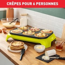 TEFAL Appareil a crepes, 6 empreintes, Revetement antiadhésif, 6 spat