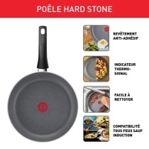 TEFAL Hard Stone Poele 24 cm, Non Induction, Revetement antiadhésif M