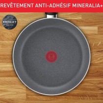 TEFAL Hard Stone Poele 24 cm, Non Induction, Revetement antiadhésif M