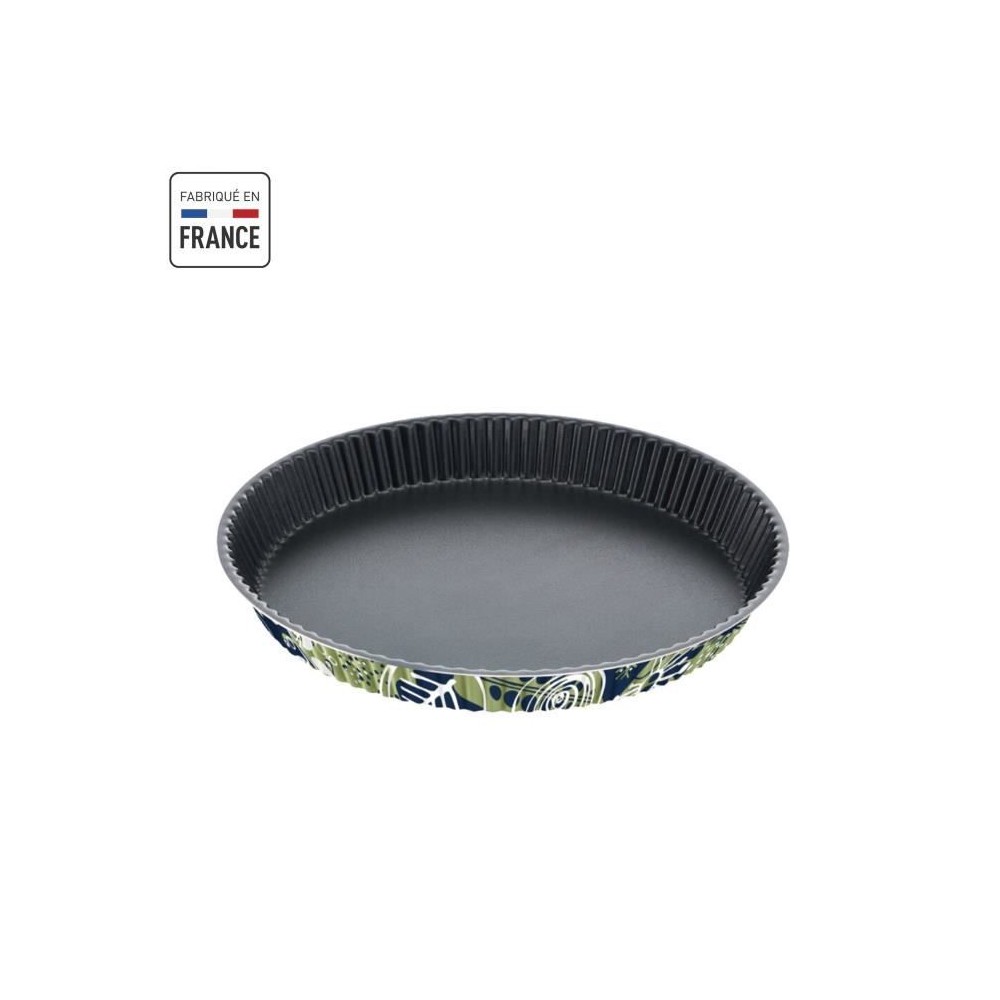 TEFAL Jungle Moule a tarte 30 cm, Antiadhésif, Démoulage parfait, Di