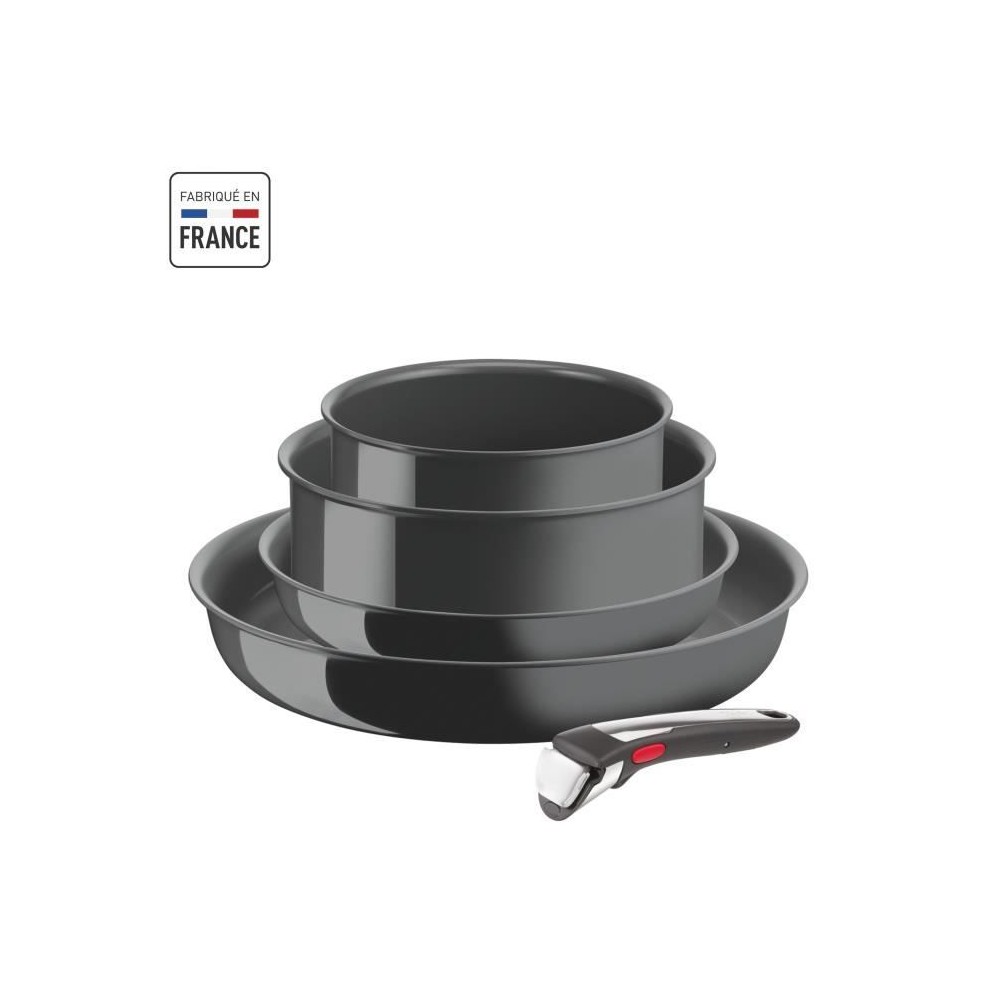 TEFAL INGENIO Renew Batterie de cuisine 5 pieces, Induction, Céramiqu