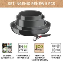 TEFAL INGENIO Renew Batterie de cuisine 5 pieces, Induction, Céramiqu