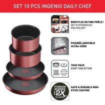 TEFAL INGENIO Daily Chef Batterie de cuisine 10 p, Induction, Reveteme