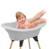 THERMOBABY Pack baignoire VASCO 7 En 1 Gris Charme - Fabriqué en Fran