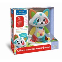 Baby Clementoni - Oliver, le raton-laveur joueur - Jeu intéractif - 4 modes de jeux : Émotions, Repas, Histoire et Exploration