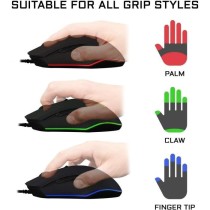 Souris Gamer Filaire - The G-Lab - KULT HELIUM - RGB - 3200 DPI - 6 Bo