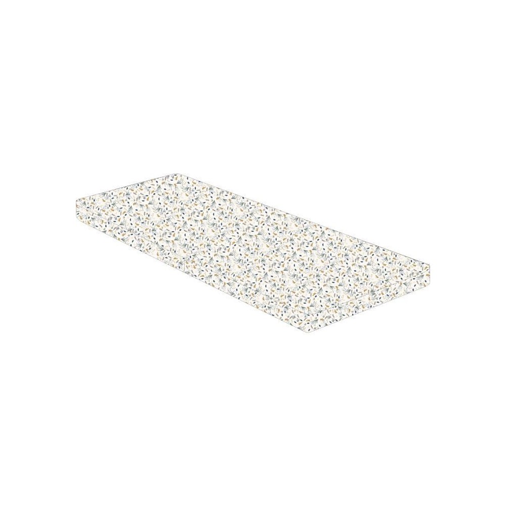 Matelas pliant - Tissu - 60x120 cm - Epaisseur 5cm - 2 volets - AU FIL DE L'EAU - DOMIVA