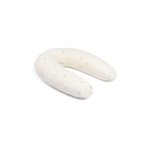 doomoo Coussin de Grossesse & d'Allaitement 2 en 1 Twisty - Ultra Confort - Remplissage Microbilles ultra-fines, Creme