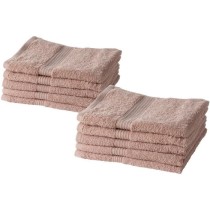 TODAY Essential - Lot de 10 serviettes de toilette 50x90 cm 100% Coton