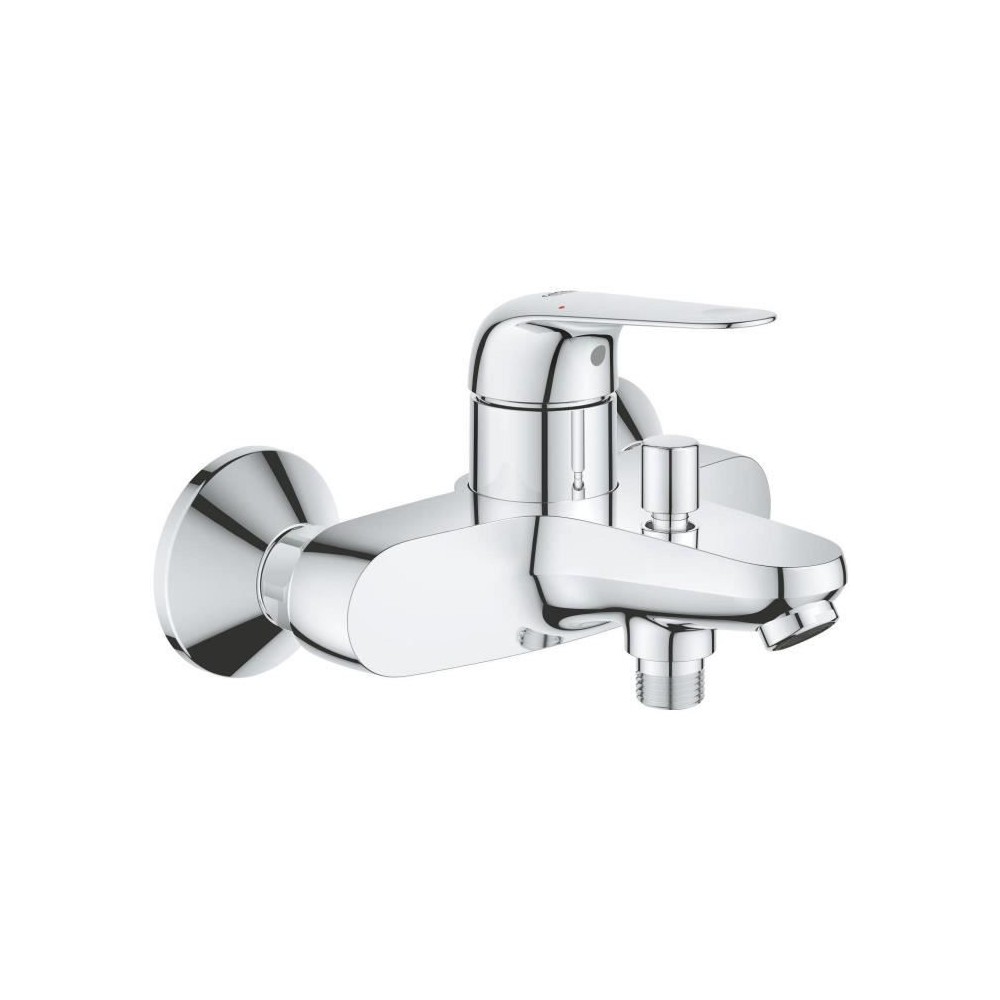 Mitigeur monocommande bain/douche - GROHE Swift - 24335001 - Chromé - Montage mural apparent