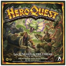 HeroQuest, pack de quete Les jungles de Delthrak, jeux de rôle pour 2 a 5 joueurs, des 14 ans, systeme de jeu HeroQuest requis