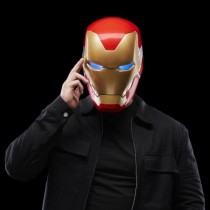 Casque électronique Iron Man, avec effets lumineux, jouet de cosplay premium de collection pour adultes, Marvel Legends Series